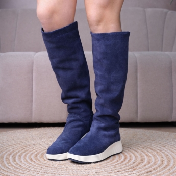 Дизайнерски ботуши - Navy Grace-580-35-