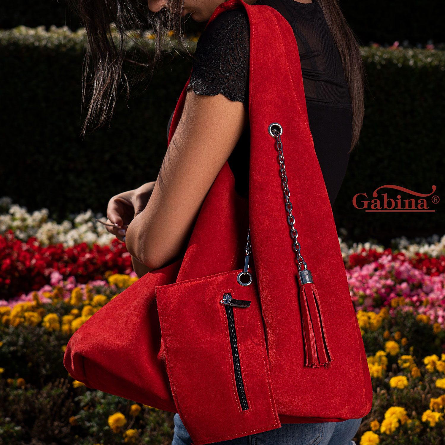 Дизайнерска чанта - Lovely red - 5004-5 - 
