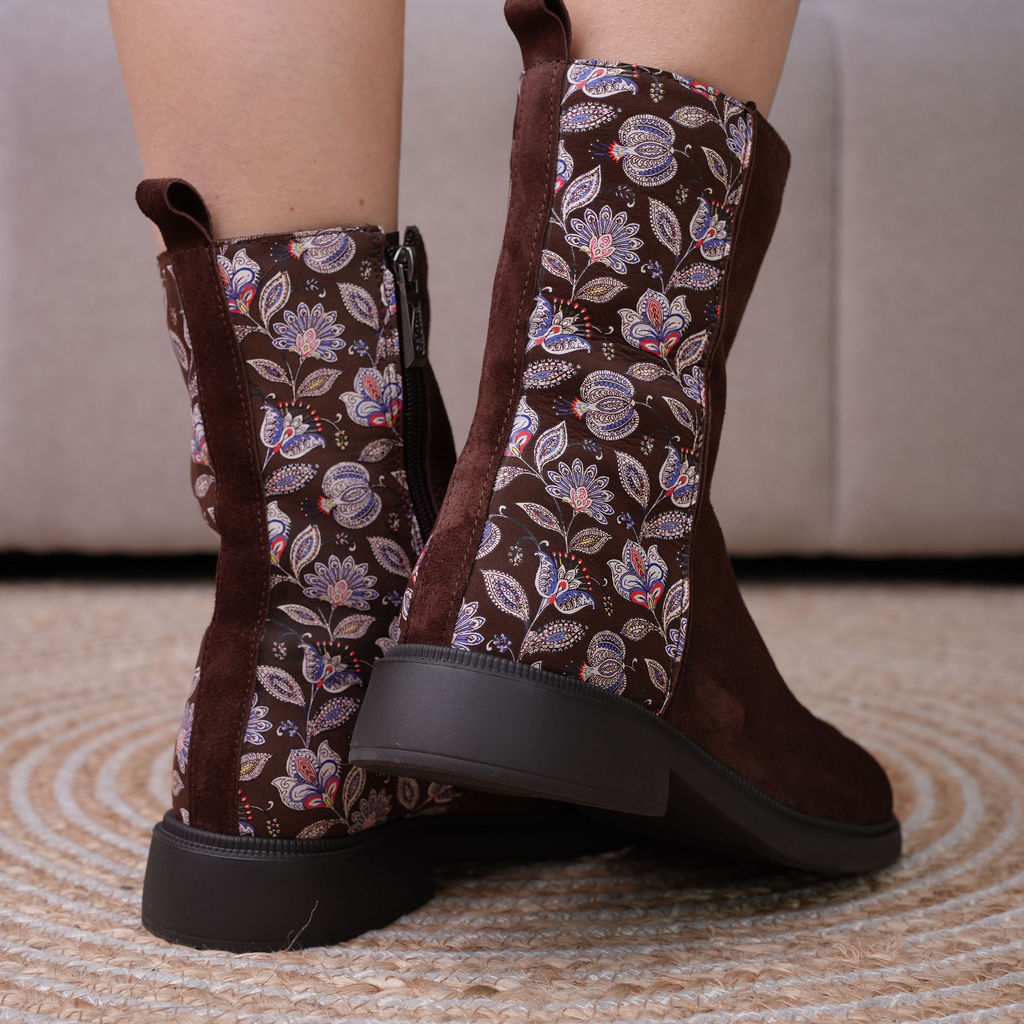 Дизайнерски боти -Floral Cocoa -1263-15-