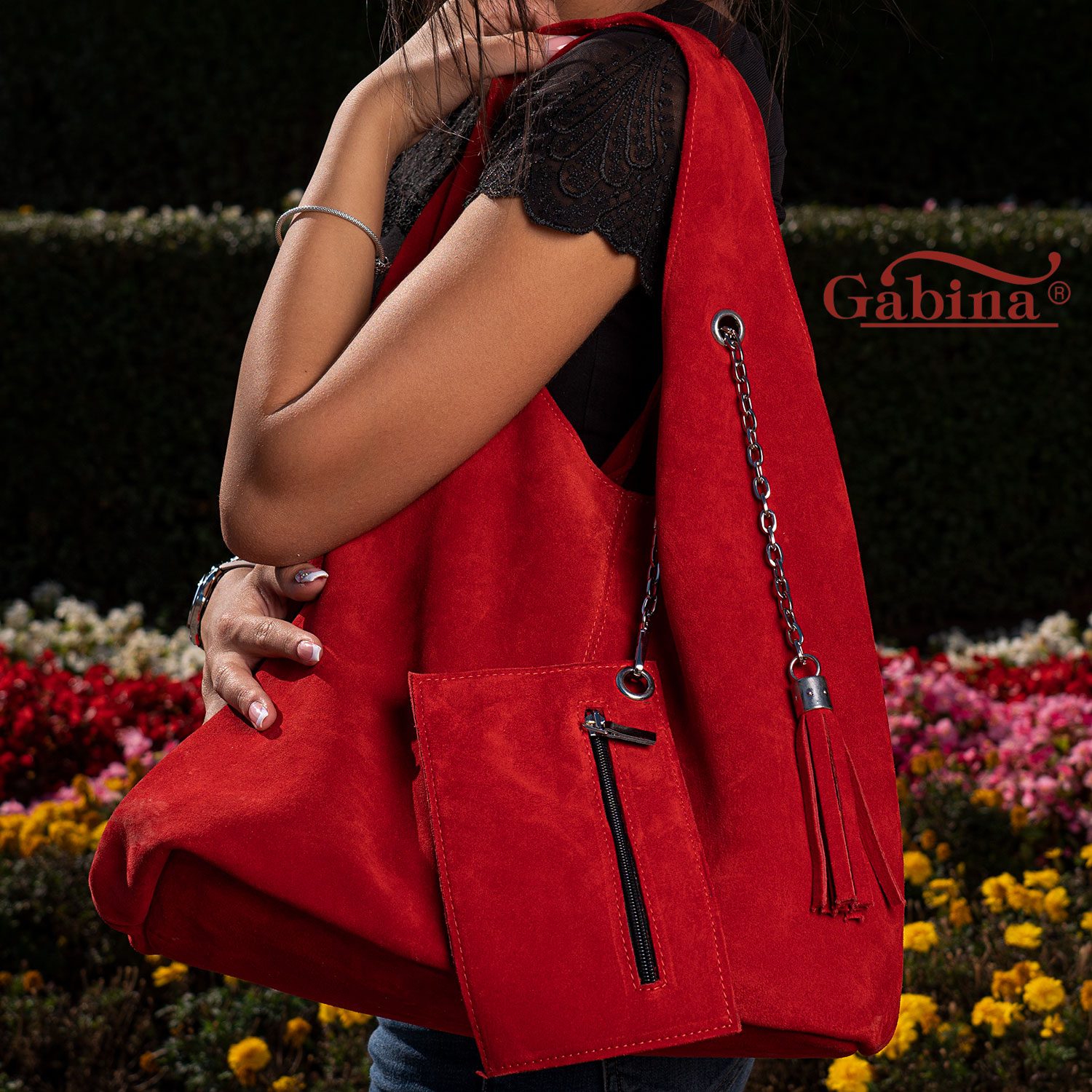 Дизайнерска чанта - Lovely red - 5004-5 - 