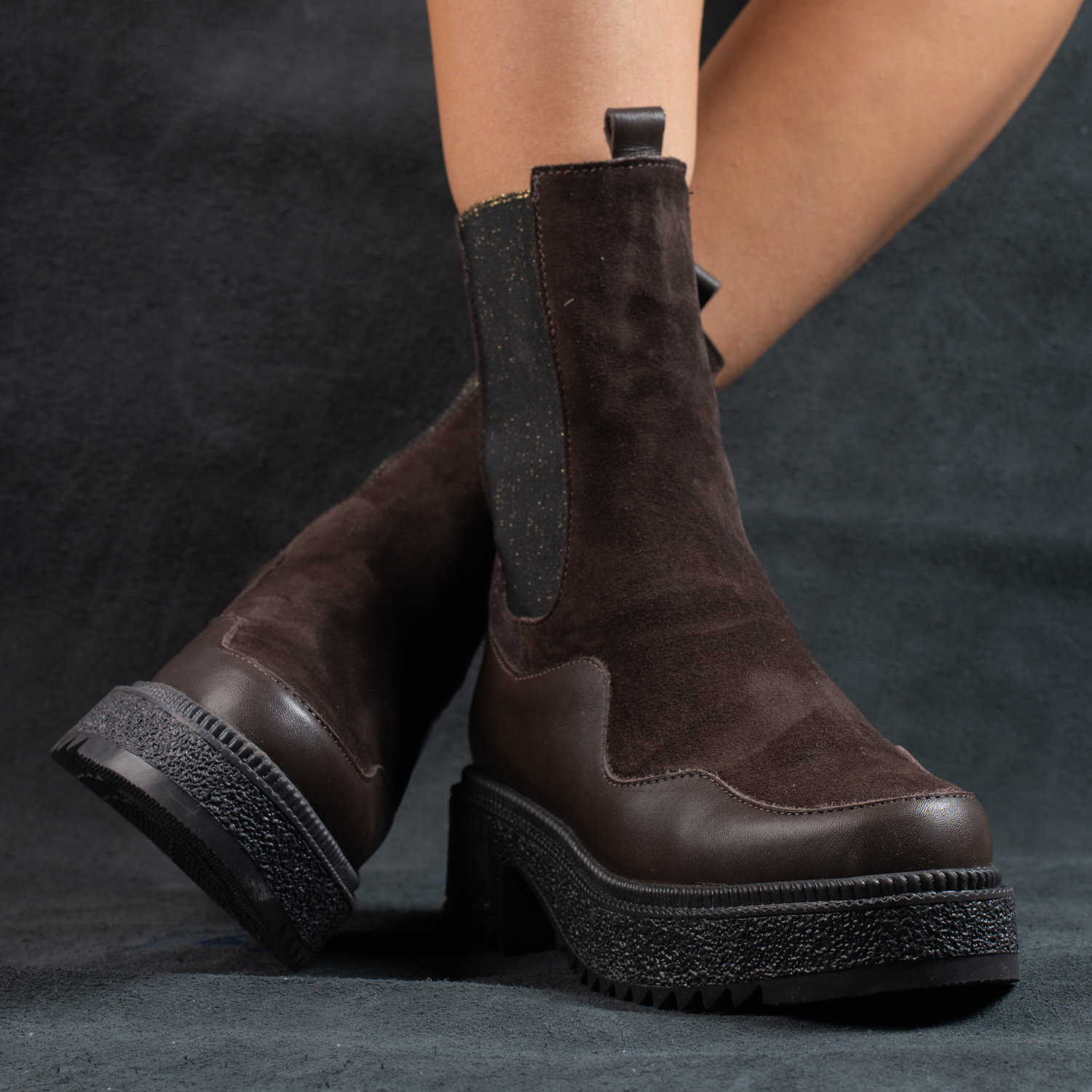 Дизайнерски боти  - Winter Brown Beauty - 1160-9 - 