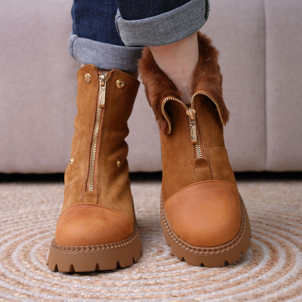 Дизайнерски боти - Caramel Zip - 938-62 - 