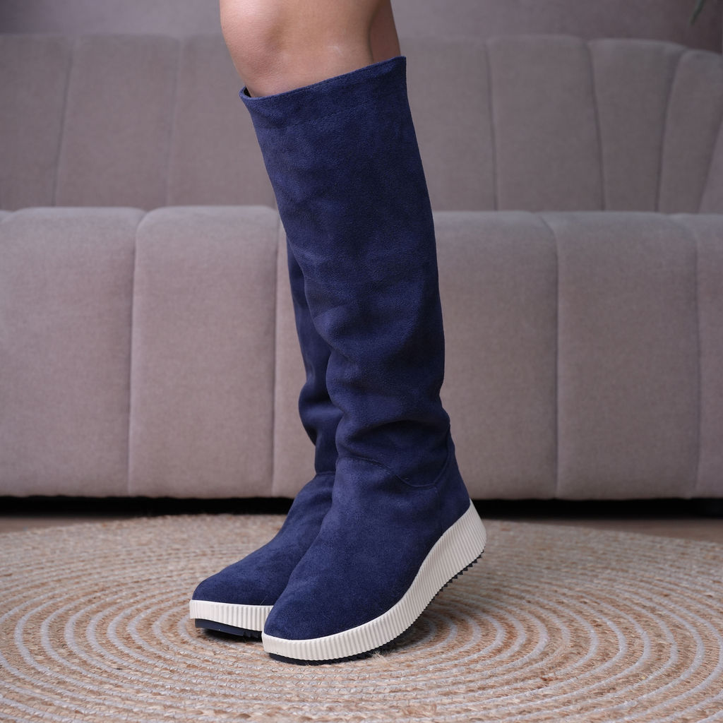 Дизайнерски ботуши - Navy Grace-580-35-